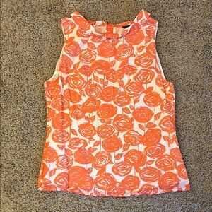 J. Crew Floral Sleeveless Top
